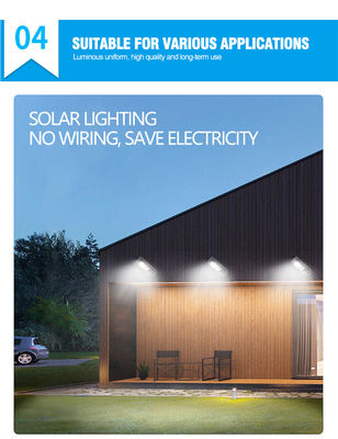 6500K 12v Dc 100W LED Güneş Enerjili Sokak Lambası 110lm/W Ev Kullanımı