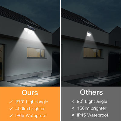 Üç Kafa 100-400LM 38PCS Yol İçin LED Güneş Sensörü Duvar Işığı