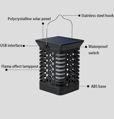 FCC modern 95lm/w ABS LED Solar Peyzaj Işığı Solar Titreşimli Stake Light