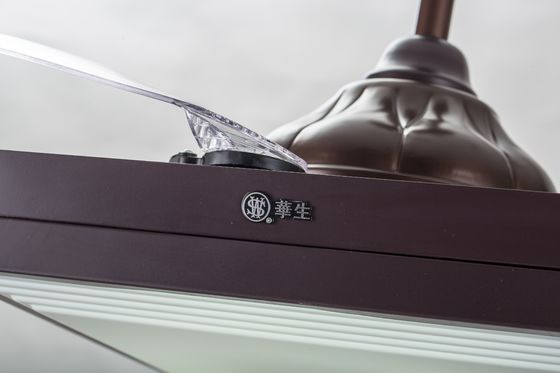 Uzaktan 5250lm ile Kahverengi 70 Watt Gömme Montajlı Geri Çekilebilir Tavan Fanı Işığı