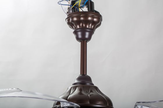 Uzaktan 5250lm ile Kahverengi 70 Watt Gömme Montajlı Geri Çekilebilir Tavan Fanı Işığı