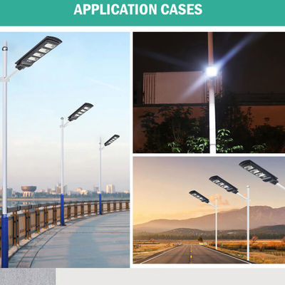 6000K 100W 200W 300W Güneş Sokak Lambaları Dış Mekan Lambası Ip65 Uzaktan Kumanda