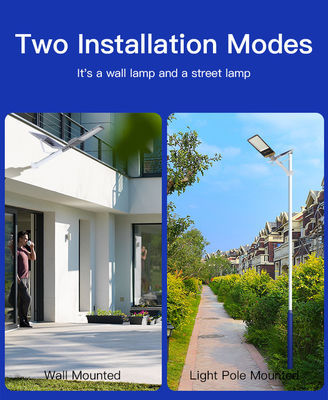 150W 250W 450W LED Güneş Enerjili Sokak Lambası 6V 5 Modlu Güneş Yol Lambası