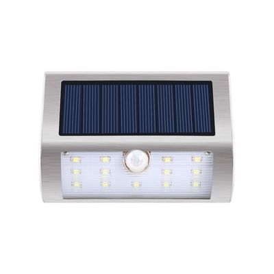 4100K Güneş Enerjili Dış Mekan Hareket Dedektörü Sokak için 100lm Işıkları