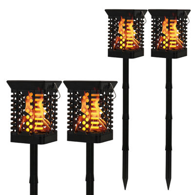 Sıcak Beyaz IP65 75 LED Solar Bahçe Işığı 100lm/w Solar Alev Titreşen Lamba Torch