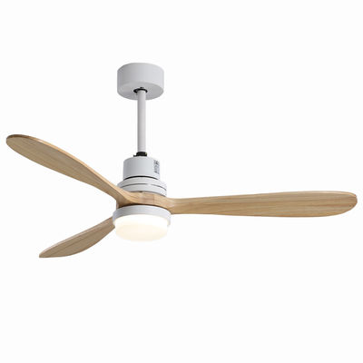 EMC Home Hotel 220v 1320MM Ahşap Tavan Vantilatörü Işık Üç hız Özelleştirilmiş