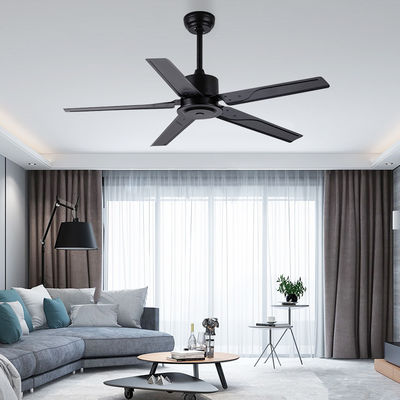 Loft Tarzı 52 İnç 110VAC Metal Bıçak Kaide Tavan Fanı Zaman Ayarı RF Uzaktan Kumanda