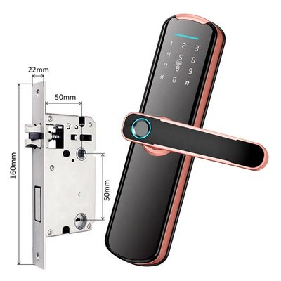 35mm-50mm Hırsızlığa Karşı Akıllı Elektronik Kilit Tuya Parmak İzi Kilidi