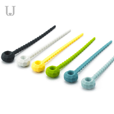 115mm ElastikYeniden Kullanılabilir Silikon Gıda Bağları 27g Çevre Dostu