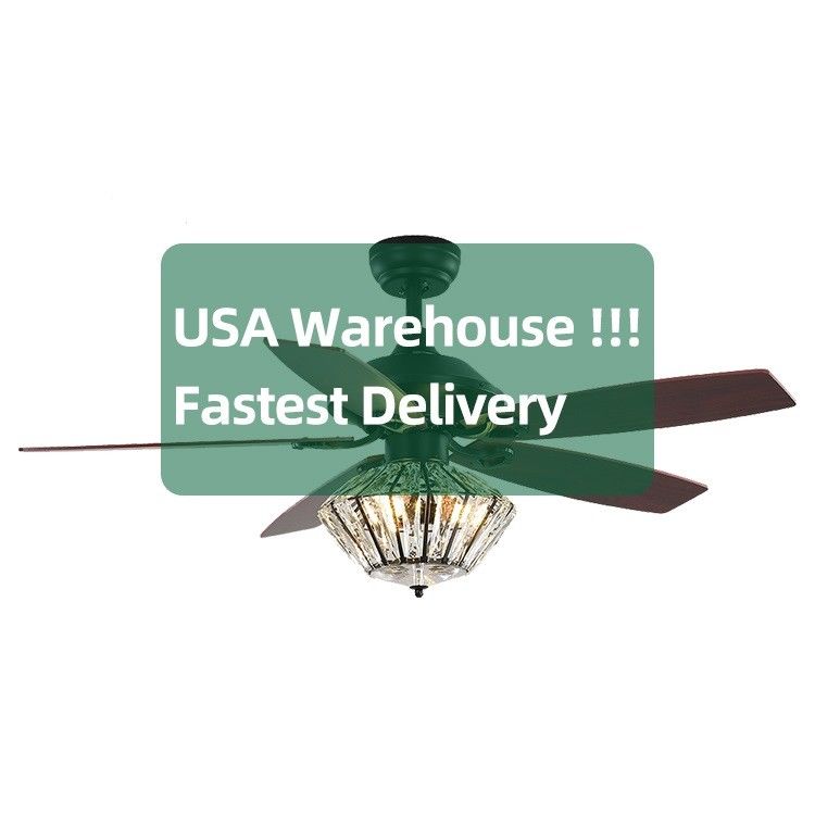 Hafif 120V AC DC Motorlu Endüstriyel 65W Düşük Profilli Metal Bıçaklı Tavan Fanı