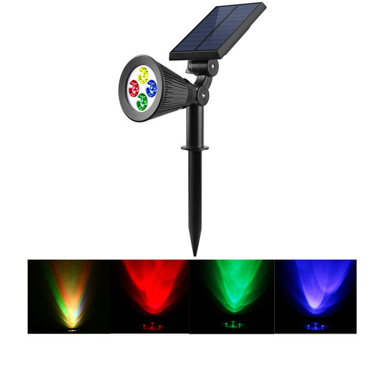 5000K RGB Renk Değişen Güneş Peyzaj Işıkları IP44 200 Lümen Güneş Yolu Işıkları