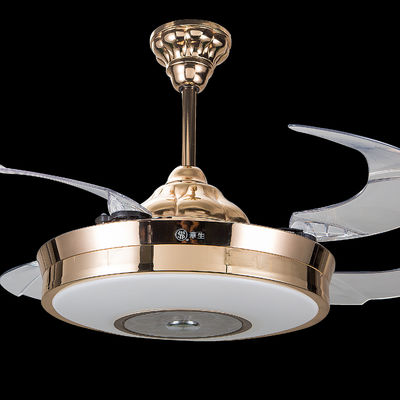 Uzaktan Kumandalı Bladeless 5250lm 70W 42 İnç Geri Çekilebilir Tavan Fanı Işığı